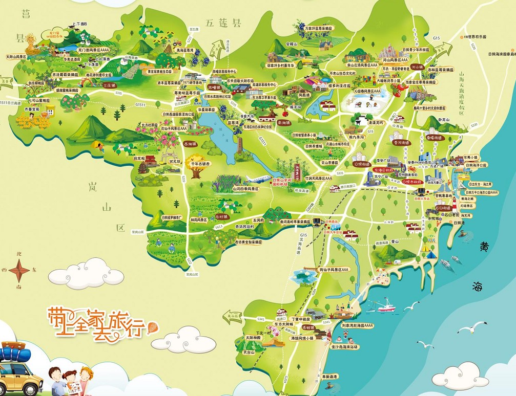江山景区使用手绘地图给景区能带来什么好处？
