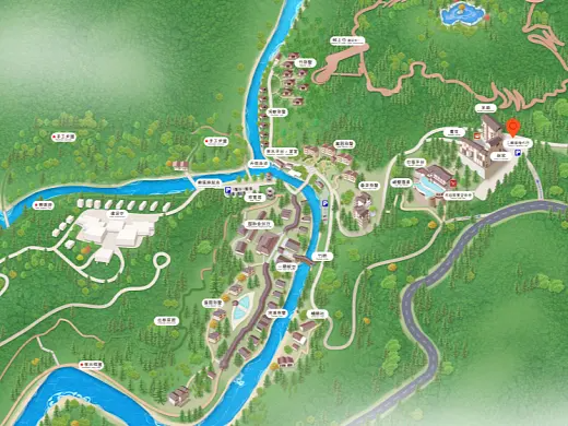 江山结合景区手绘地图智慧导览和720全景技术，可以让景区更加“动”起来，为游客提供更加身临其境的导览体验。